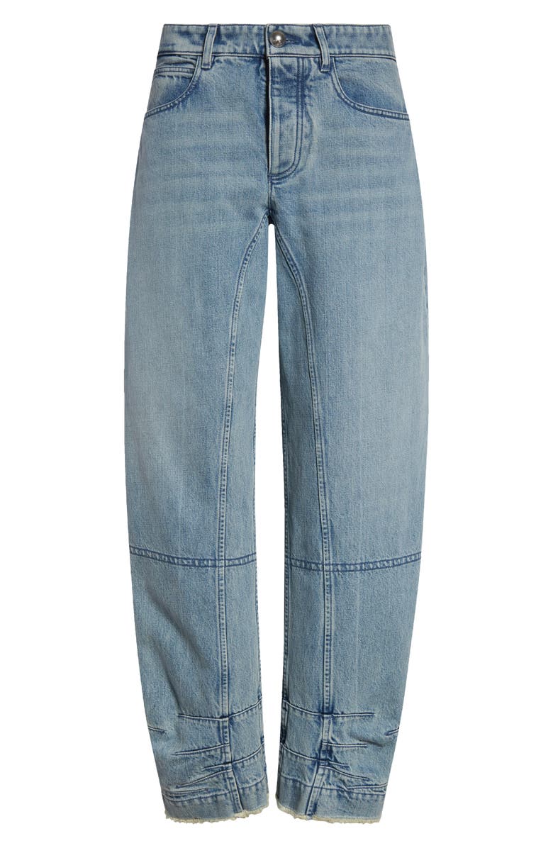 Jil Sander Articulated Raw Hem Button Fly Jeans, Alternate, color, 