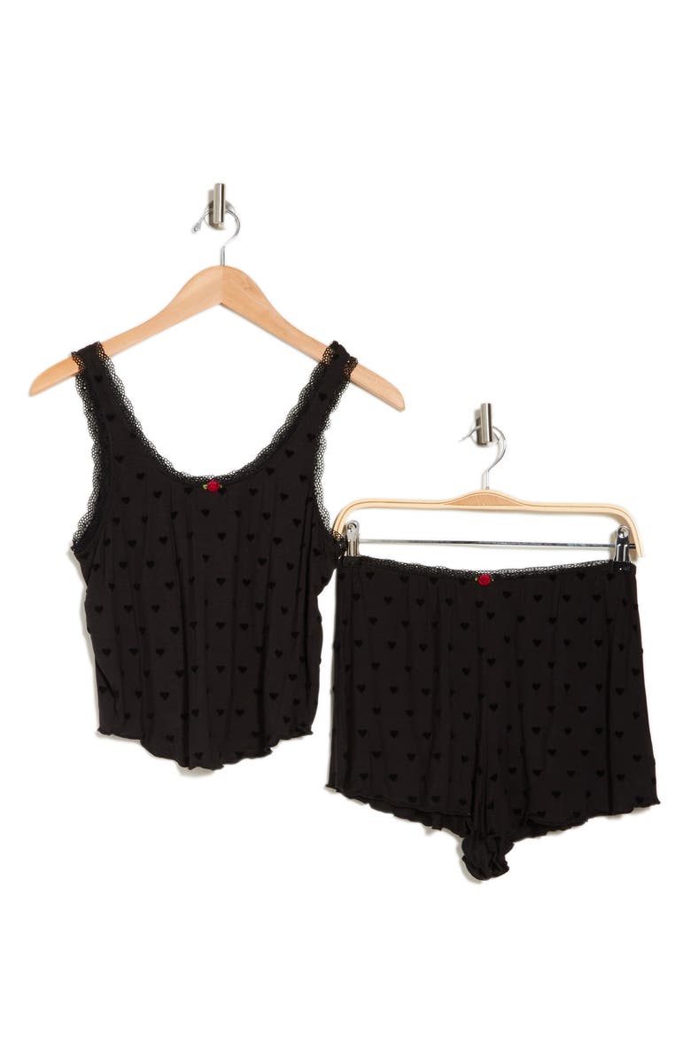 Honeydew Sweet Talk Heart Short Pajamas, Alternate, color, 