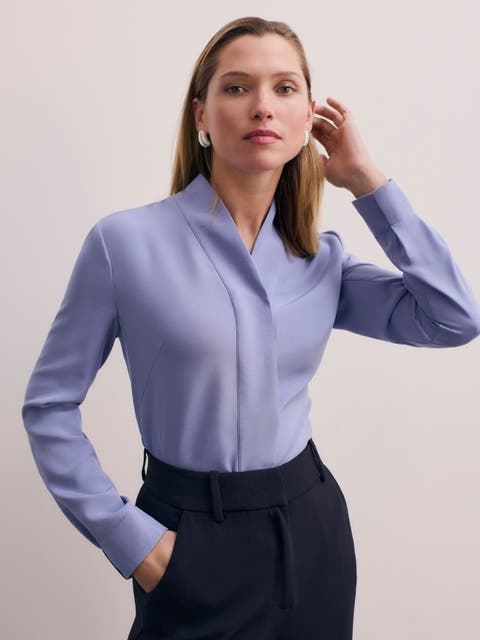 Bowery Stretch Silk Blouse