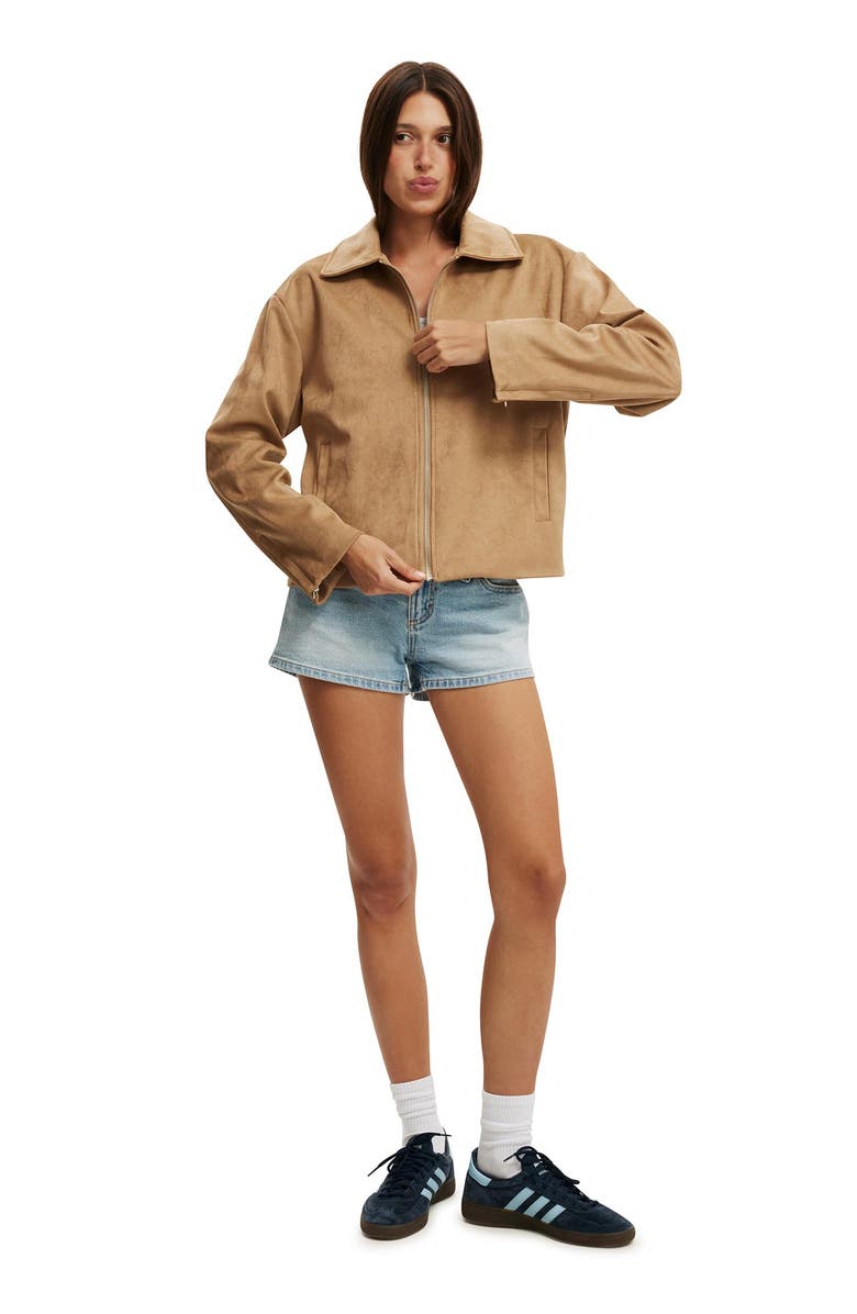 Cotton On Women's Drew Faux Suede Jacket, Alternate, color, 