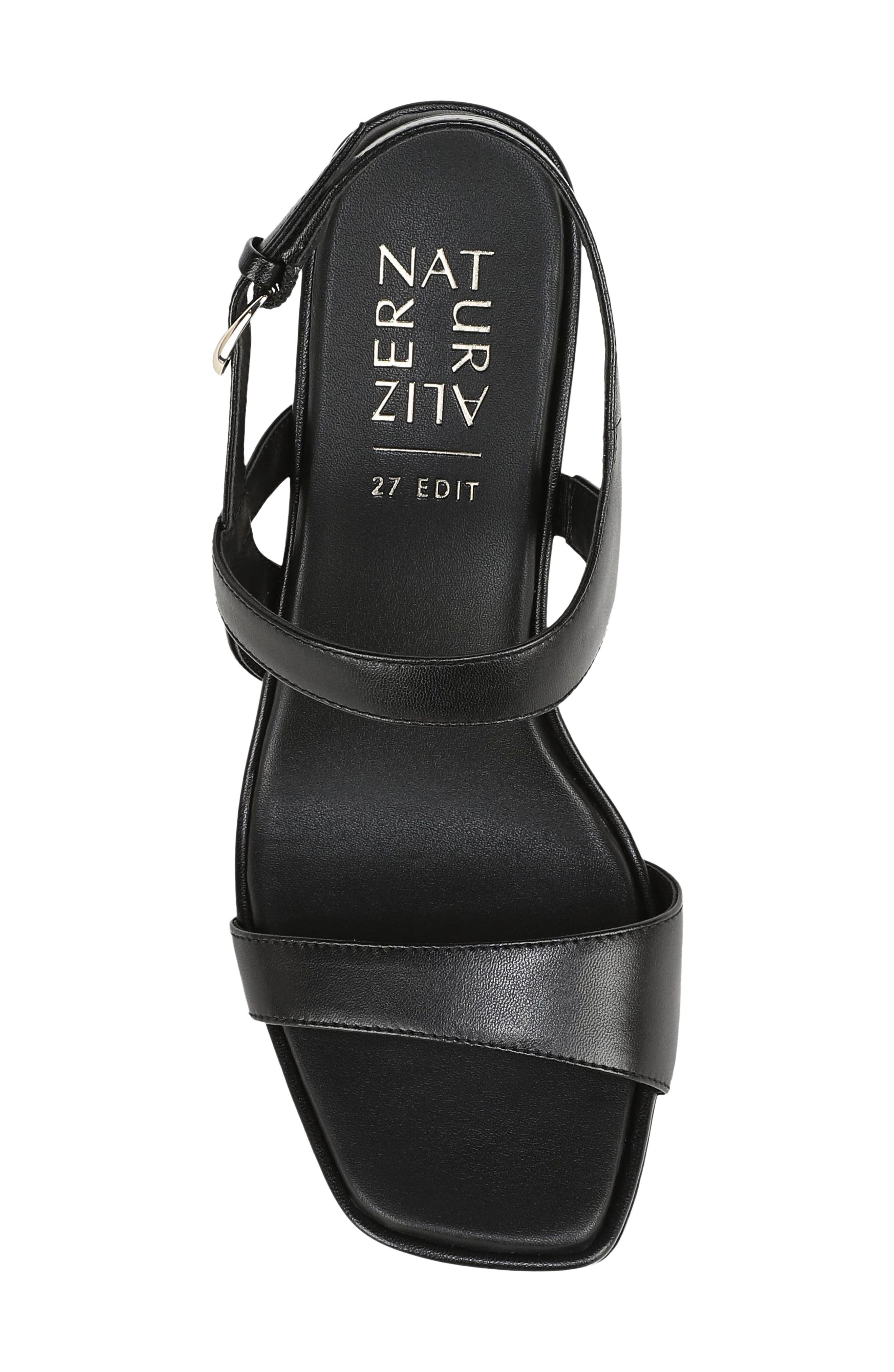 Suri Leather Sandal, Alternate, color, BLACK LEATHER
