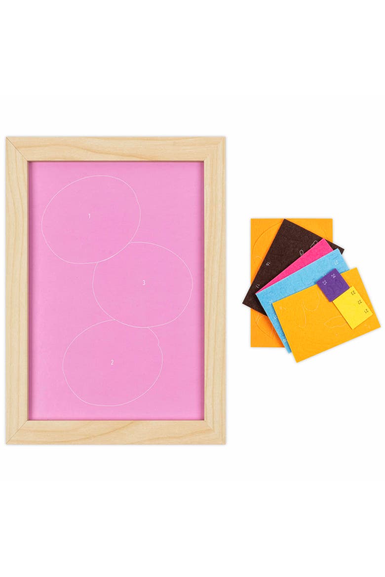 Felt Art Kit, Sweet Donuts, Diy Peel & Stick Craft Set, Alternate, color, Multicolored