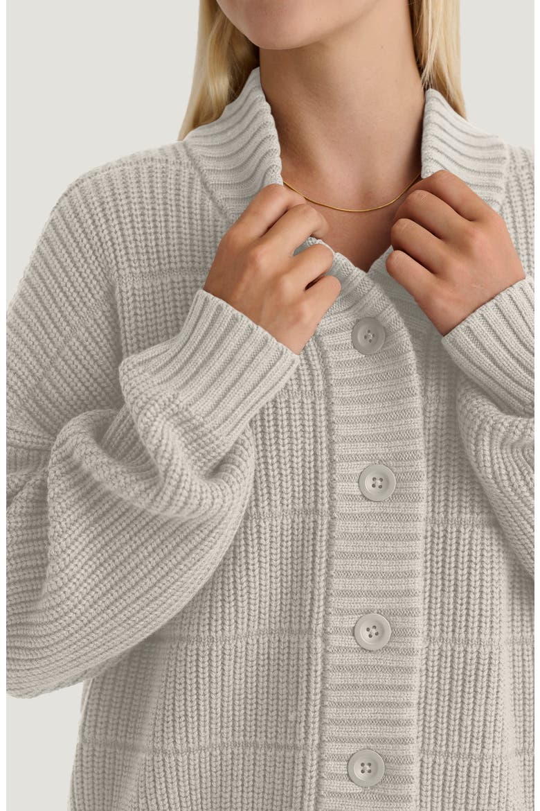 Coastloom Cardigan, Alternate, color, OFF WHITE HEATHER