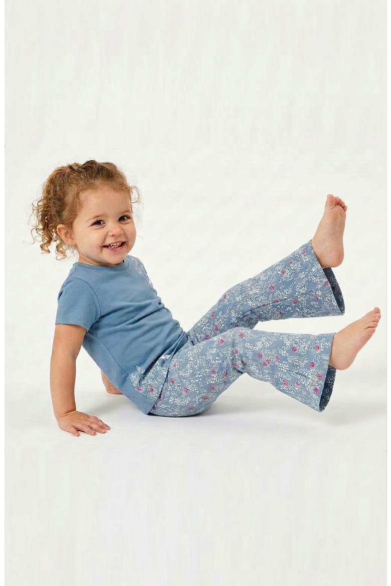 Organic Cotton Print Flare Leggings, Alternate, color, Cherry Blossom