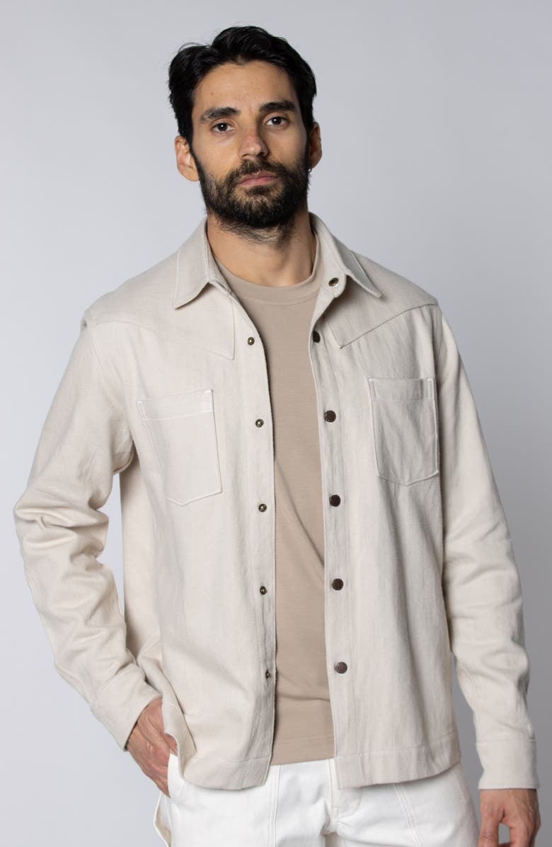 LEISURE LAB Bronco Button Up, Main, color, Hay