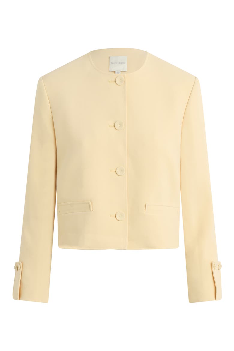 The Aurora Collarless Jacket, Alternate, color, BLONDIE