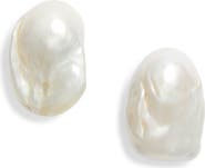 Kenneth Jay Lane Faux Pearl Stud Earrings
