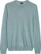 ZEGNA Crossover Silk Blend Crewneck Sweater
