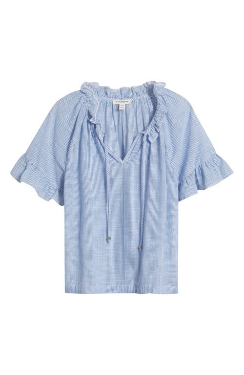 BEACHLUNCHLOUNGE BEACHLUNCHLOUNGE VERONIQUE RUFFLE TIE NECK TOP
