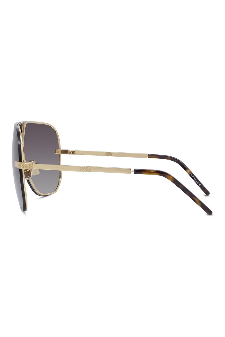 136mm Gradient Mask Sunglasses, Alternate, color, SHINY ENDURA GOLD / GRADIENT