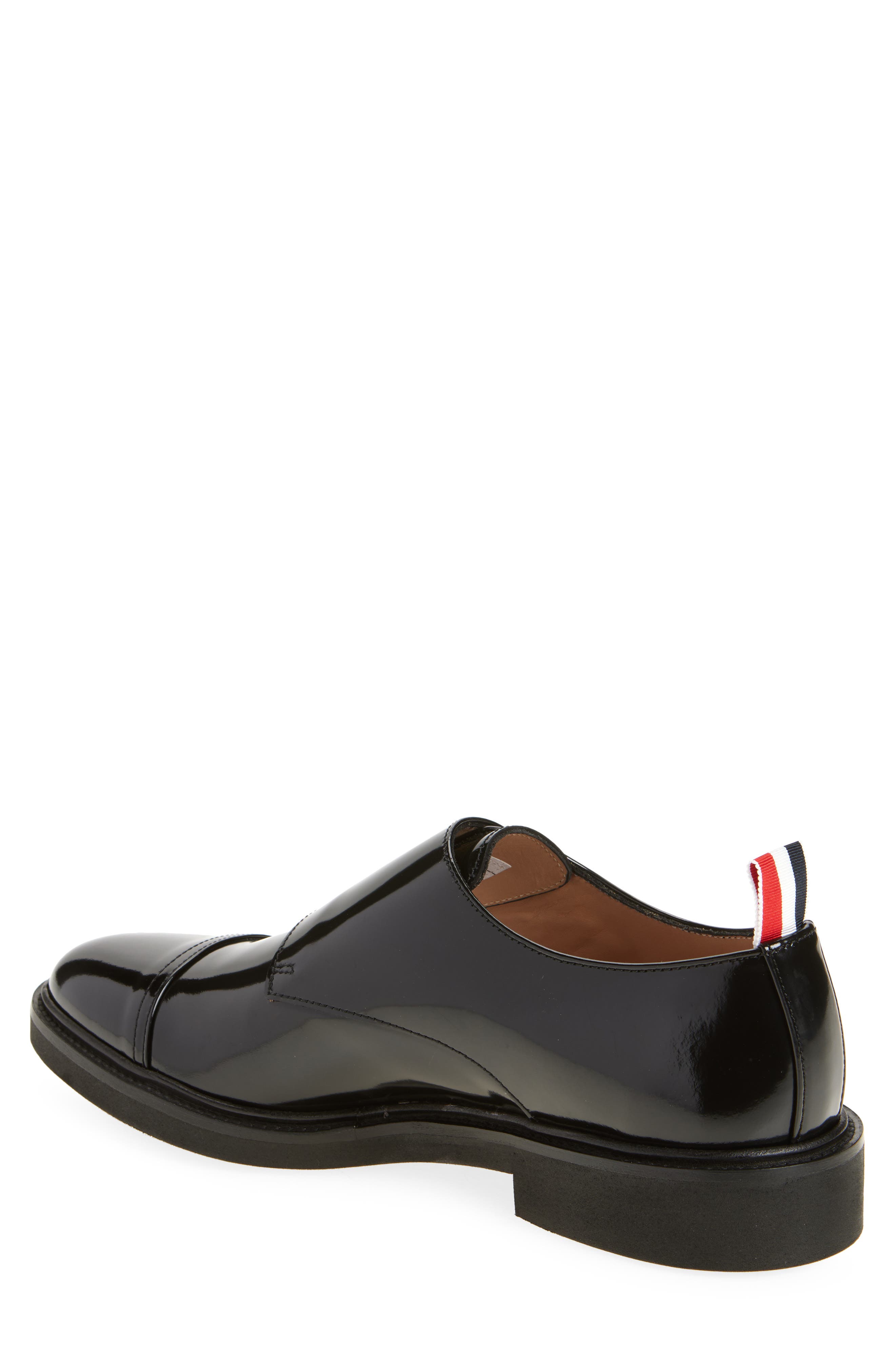 Thom Browne Cap Toe Monk Shoe, Alternate, color, Black