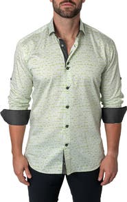 Maceoo Class Tetris Button-Up Shirt