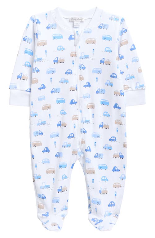 Kissy Kissy Pima Cotton Footie In Multi