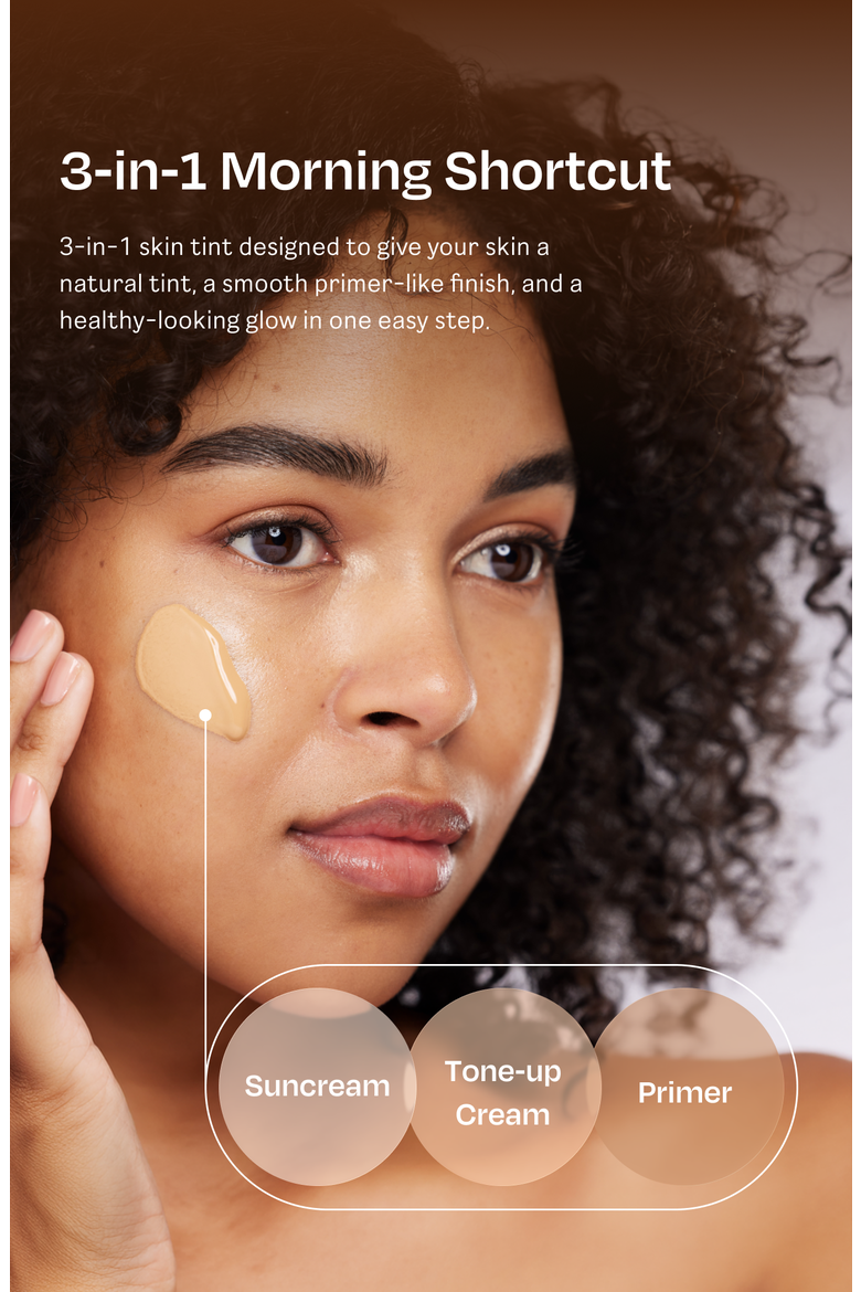 Dewy Glow Skin Tint Tan, Alternate, color, White