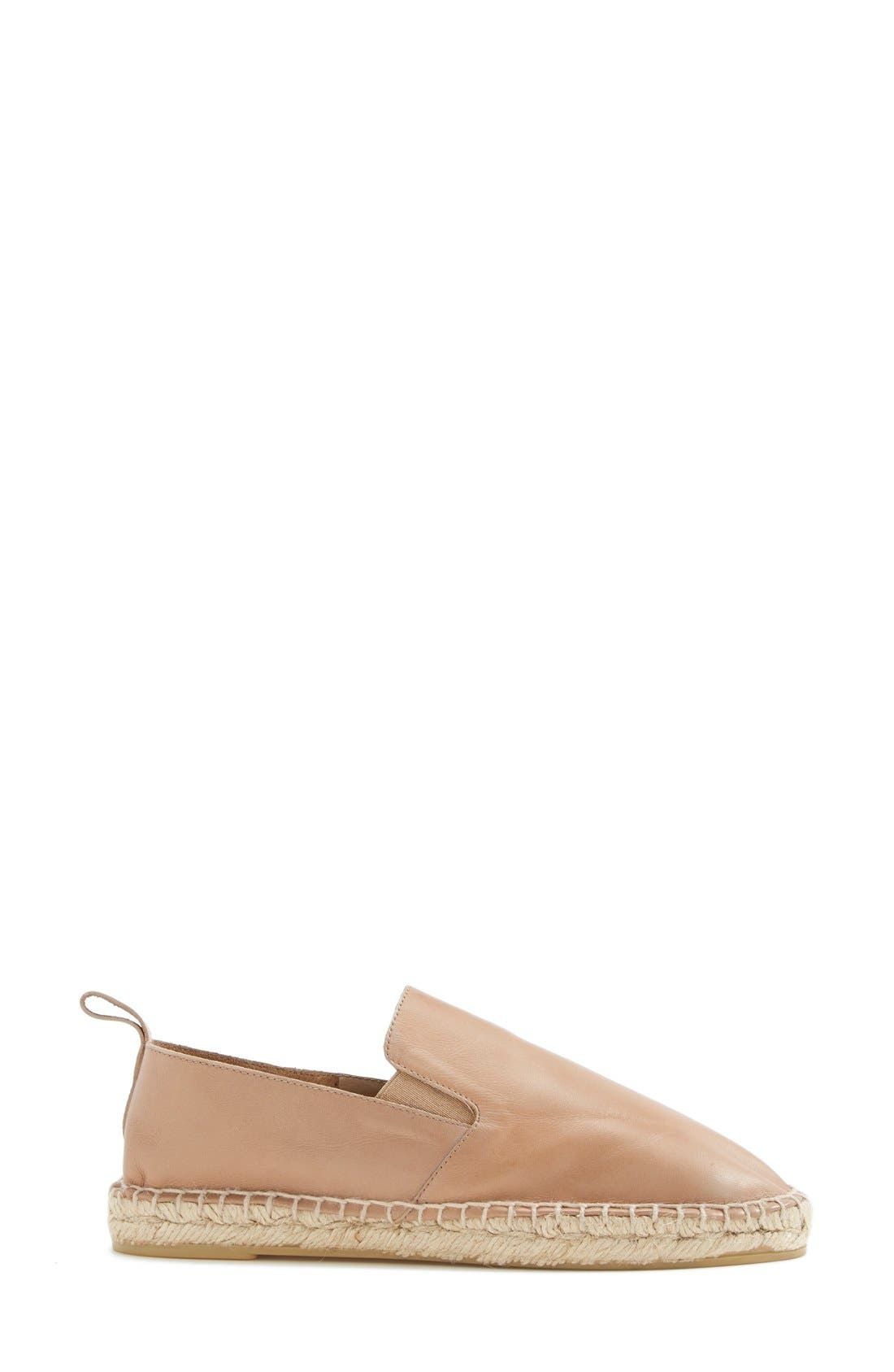 'Robin' Espadrille Flat, Alternate, color, CAPPUCCINO LEATHER