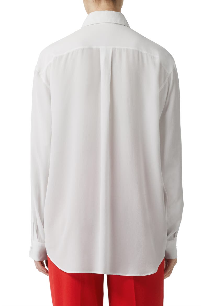 Marika Silk Blouse, Alternate, color, OPTIC WHITE