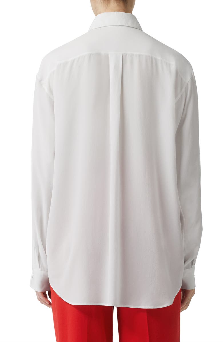 Burberry Marika Silk Blouse, Alternate, color,