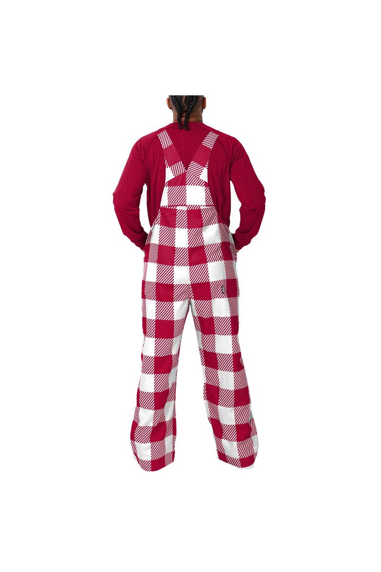 Men's FOCO  Cardinal Arizona Cardinals Big Logo Plaid Overalls, Alternate, color, Cardinal