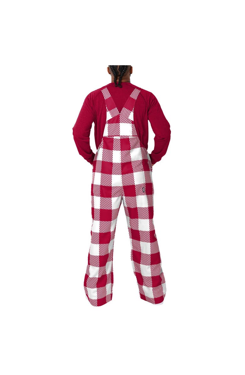 FOCO Men's FOCO  Cardinal Arizona Cardinals Big Logo Plaid Overalls, Alternate, color, 