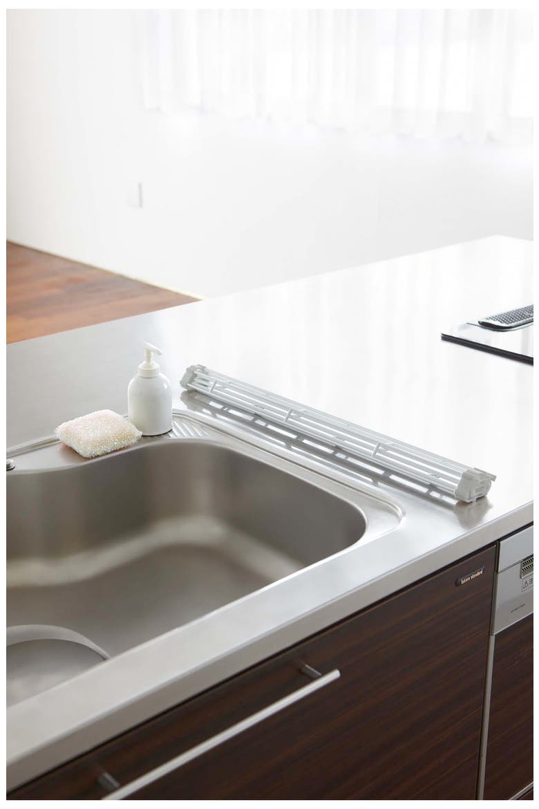 Over the Sink Dish Drainer, Alternate, color, WHITE