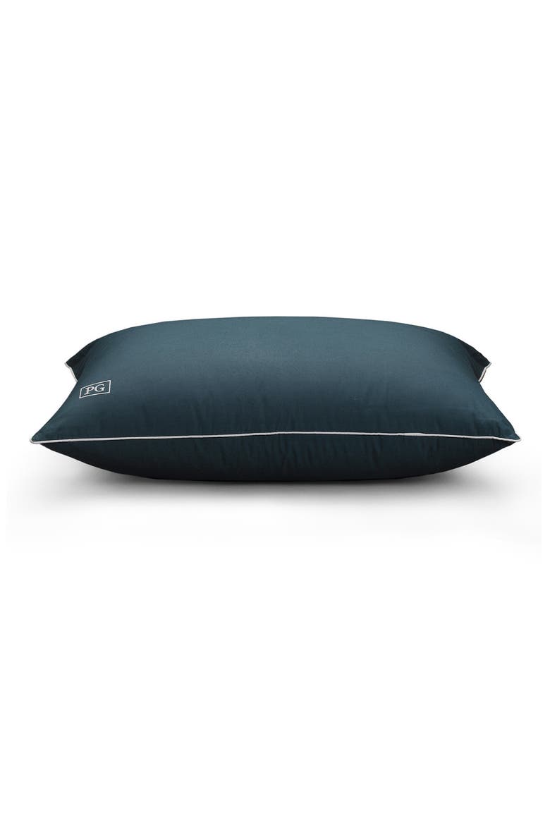 Down-Alternative Pillow, Soft Density, Main, color, NAVY WITH WHITE CORD