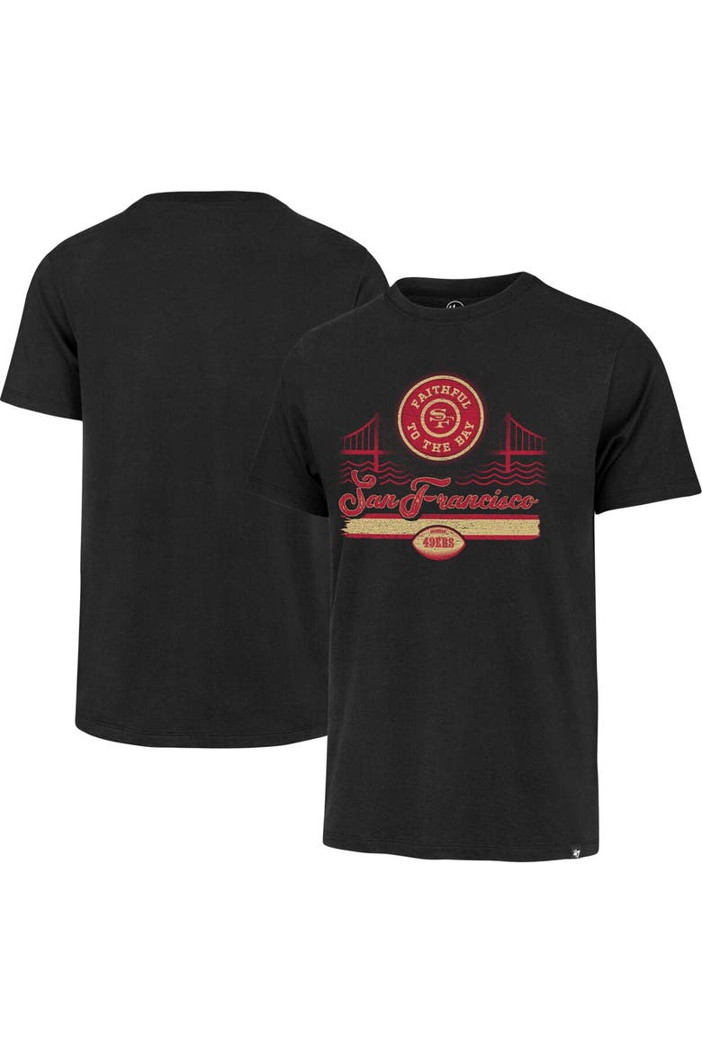 Men's '47 Black San Francisco 49ers Faithful to the Bay Regional Franklin T-Shirt, Main, color, Black