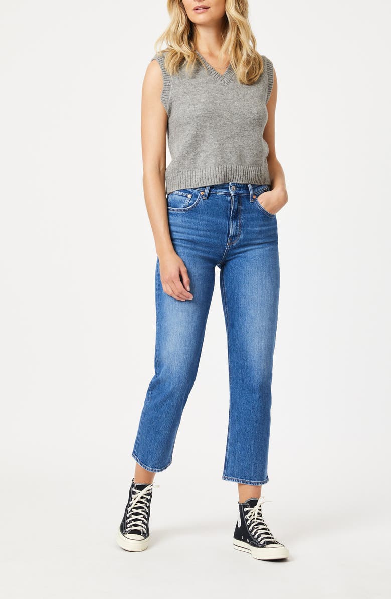 Mavi Jeans Savannah High Waist Crop Relaxed Straight Leg Jeans, Alternate, color,