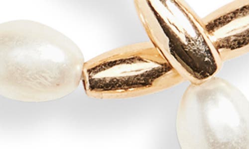 Cara 5-pack Faux Pearl Beaded Stretch Bracelets In Gold