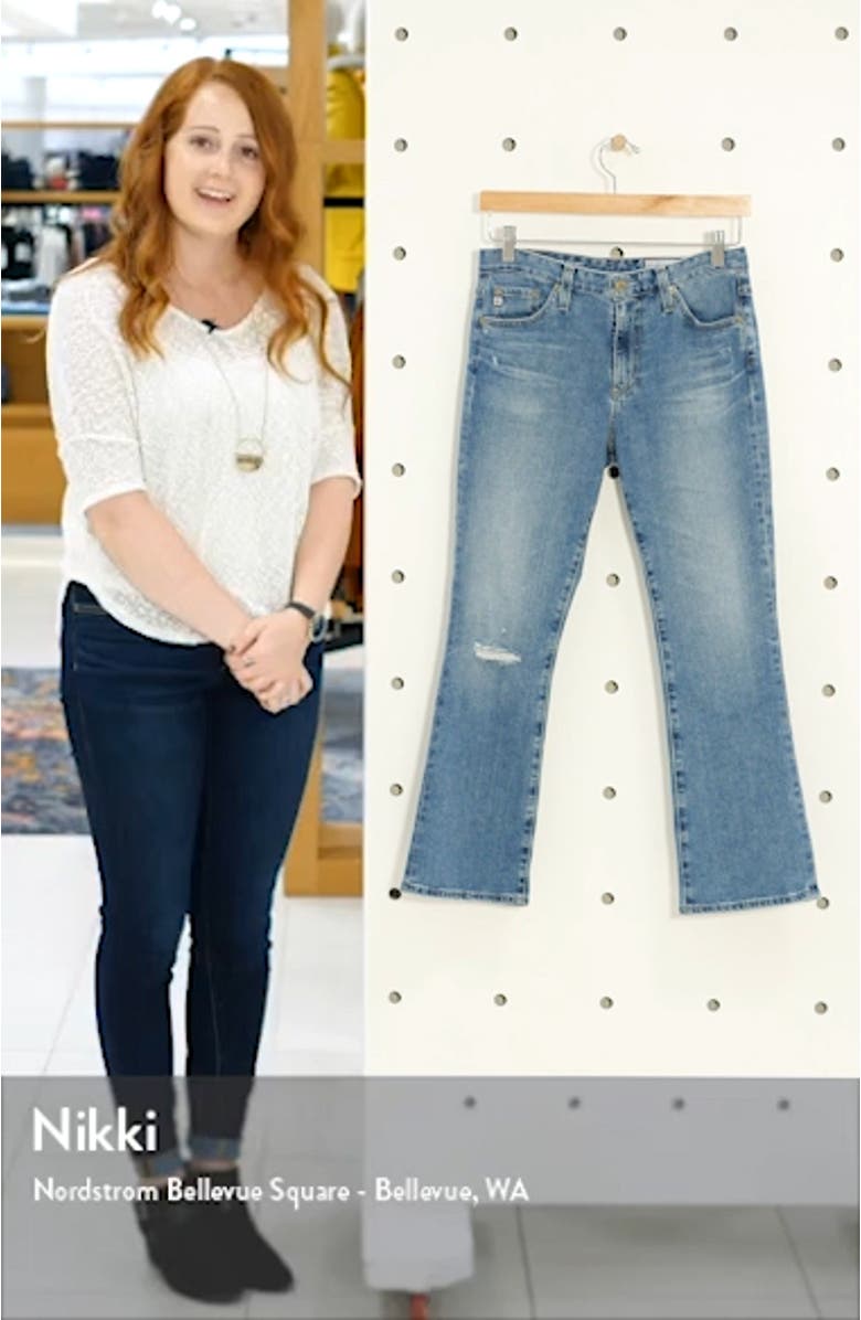 Jeans Jodi Ripped Crop Flare Jeans, sales video thumbnail