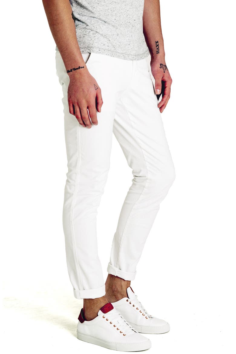 Pro Slim Fit Chino Pants, Alternate, color, WHITE