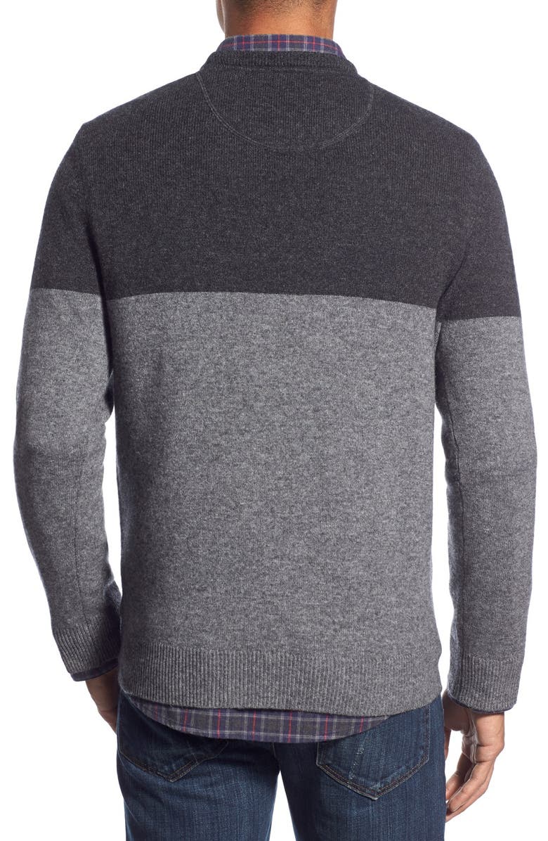 1901 Colorblock Knit Merino Wool & Cashmere Sweater, Alternate, color, 