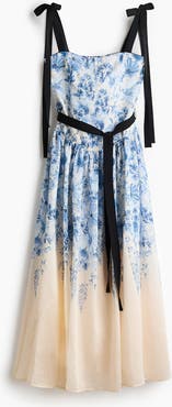 H&M Flared-skirt Tie-strap Dress