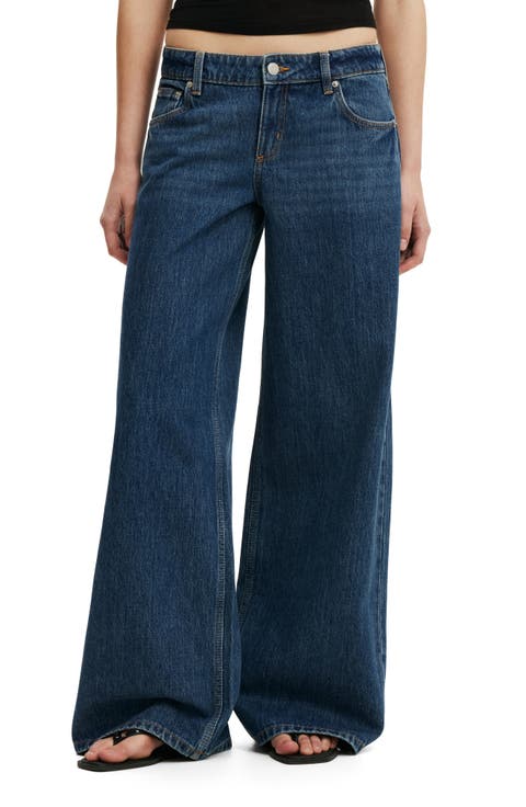 Low Rise Wide Leg Jeans