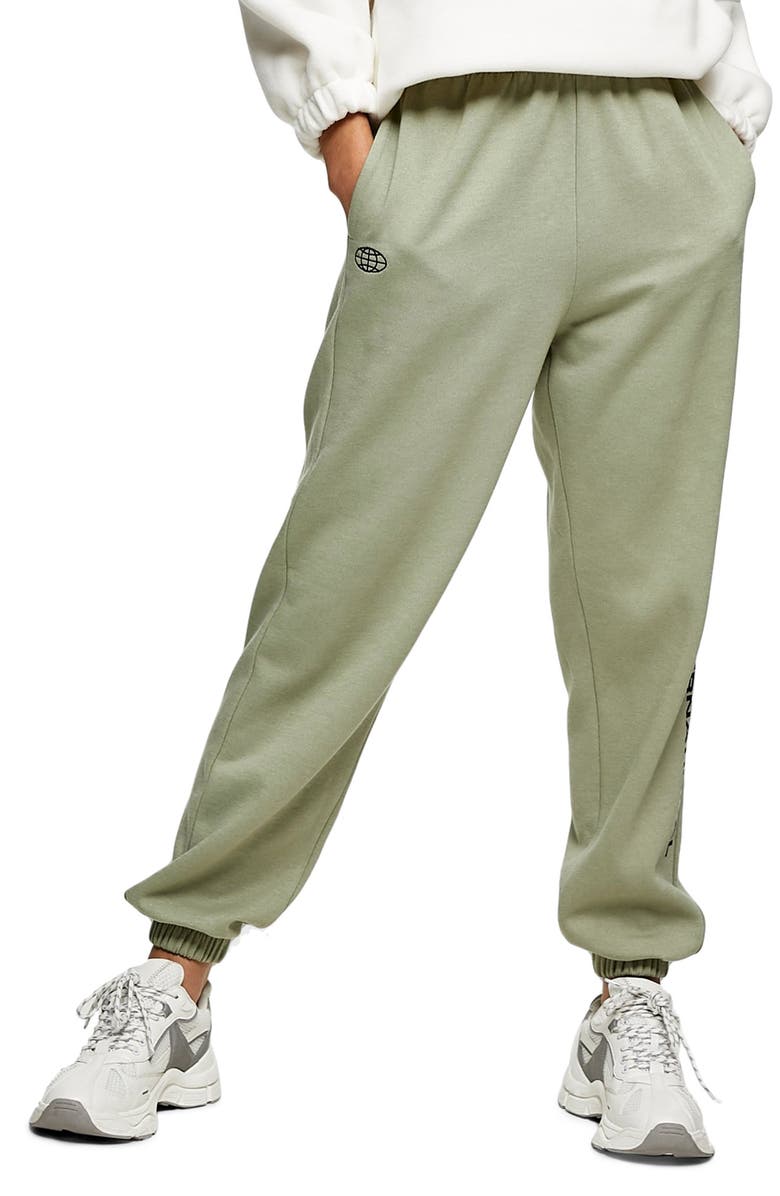 Topshop International Graphic Joggers, Main, color,
