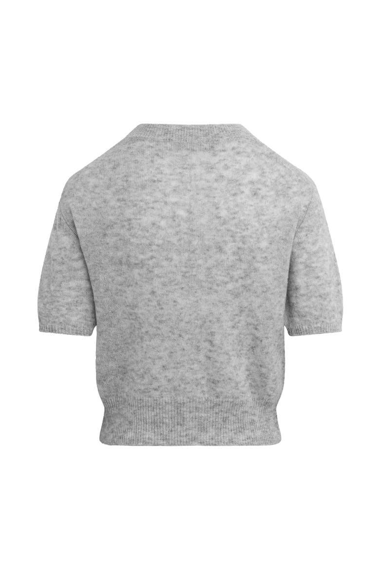 The Eliza Short Sleeve Sweater, Alternate, color, HEATHER GREY