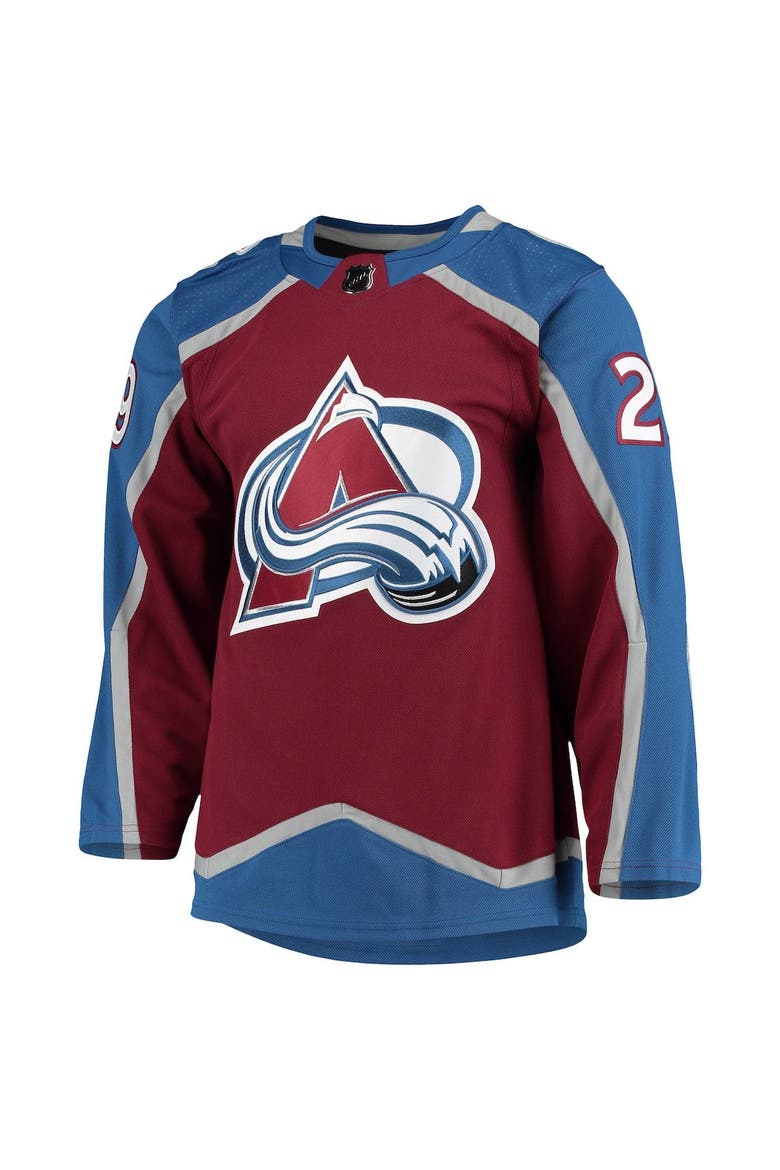 Men's adidas Nathan MacKinnon Burgundy Colorado Avalanche Home Primegreen Authentic Player Jersey, Alternate, color, Burgundy