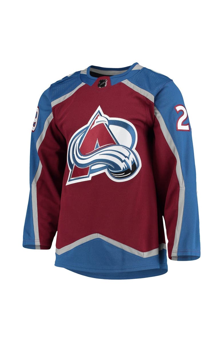 adidas Men's adidas Nathan MacKinnon Burgundy Colorado Avalanche Home Primegreen Authentic Player Jersey, Alternate, color, 