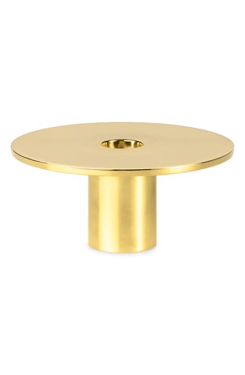 Eclipse Brass Candle Holder