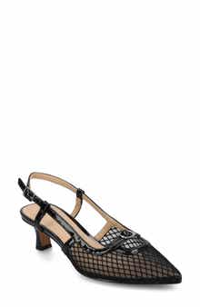 Journee Collection Padma Slingback Kitten Heel Pump - Wide Width Available