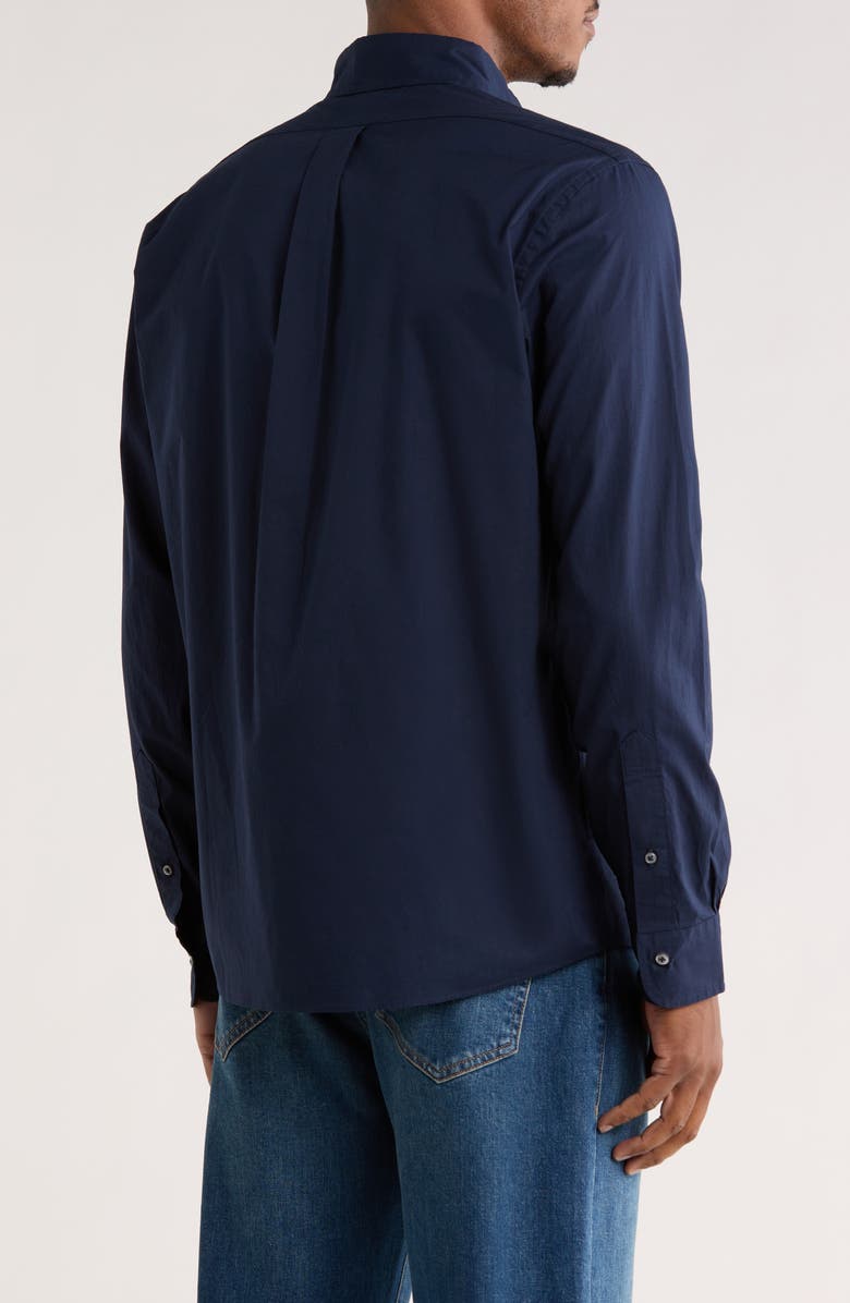 Brooks Brothers Regular Fit Non-Iron Oxford Button-Down Shirt, Alternate, color, Navy