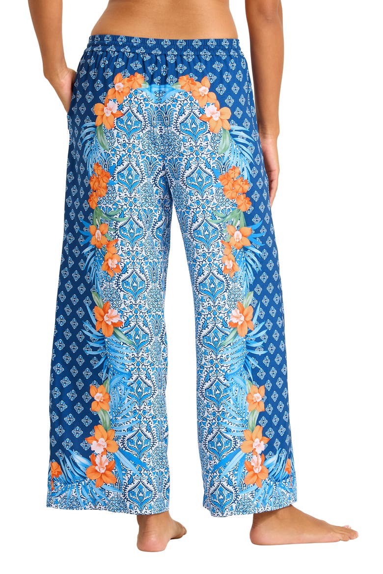 Goa Tropical Cover-Up Pants, Alternate, color, INDIGO TIDE