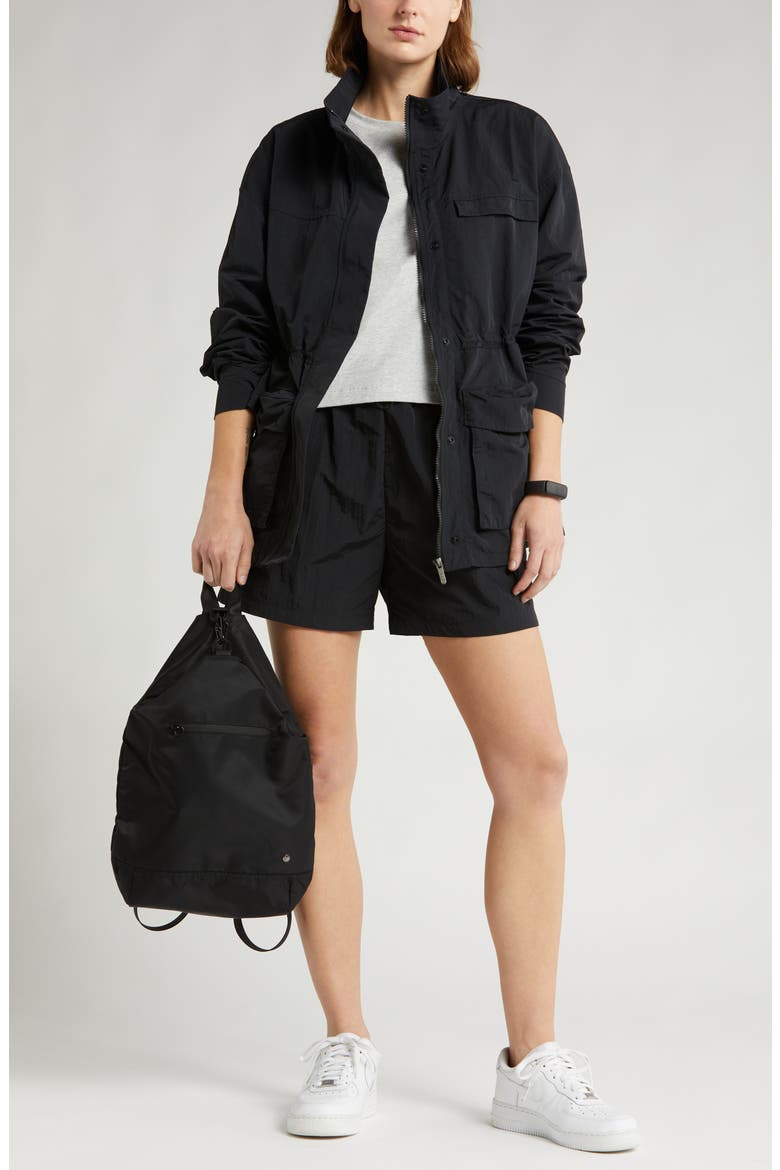 Free Form Cargo Jacket, Alternate, color, BLACK