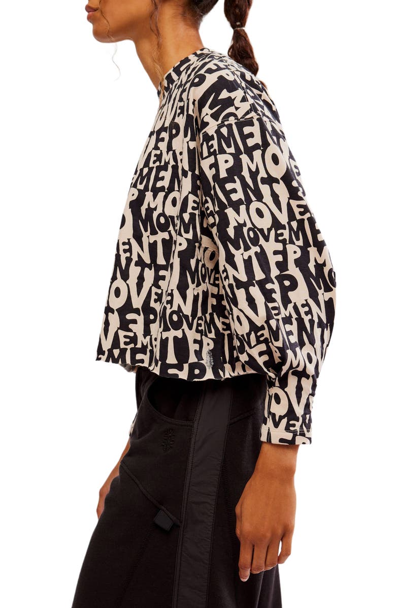 Free People FP Movement Inspire Logo Print Top, Alternate, color,