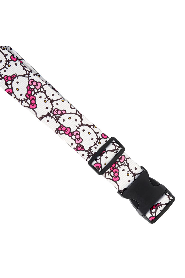 Luggage Strap, 2-Piece Set, Alternate, color, White, Pink