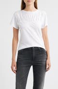 Rails Janis Gathered Sweetheart Organic Pima Cotton T-Shirt