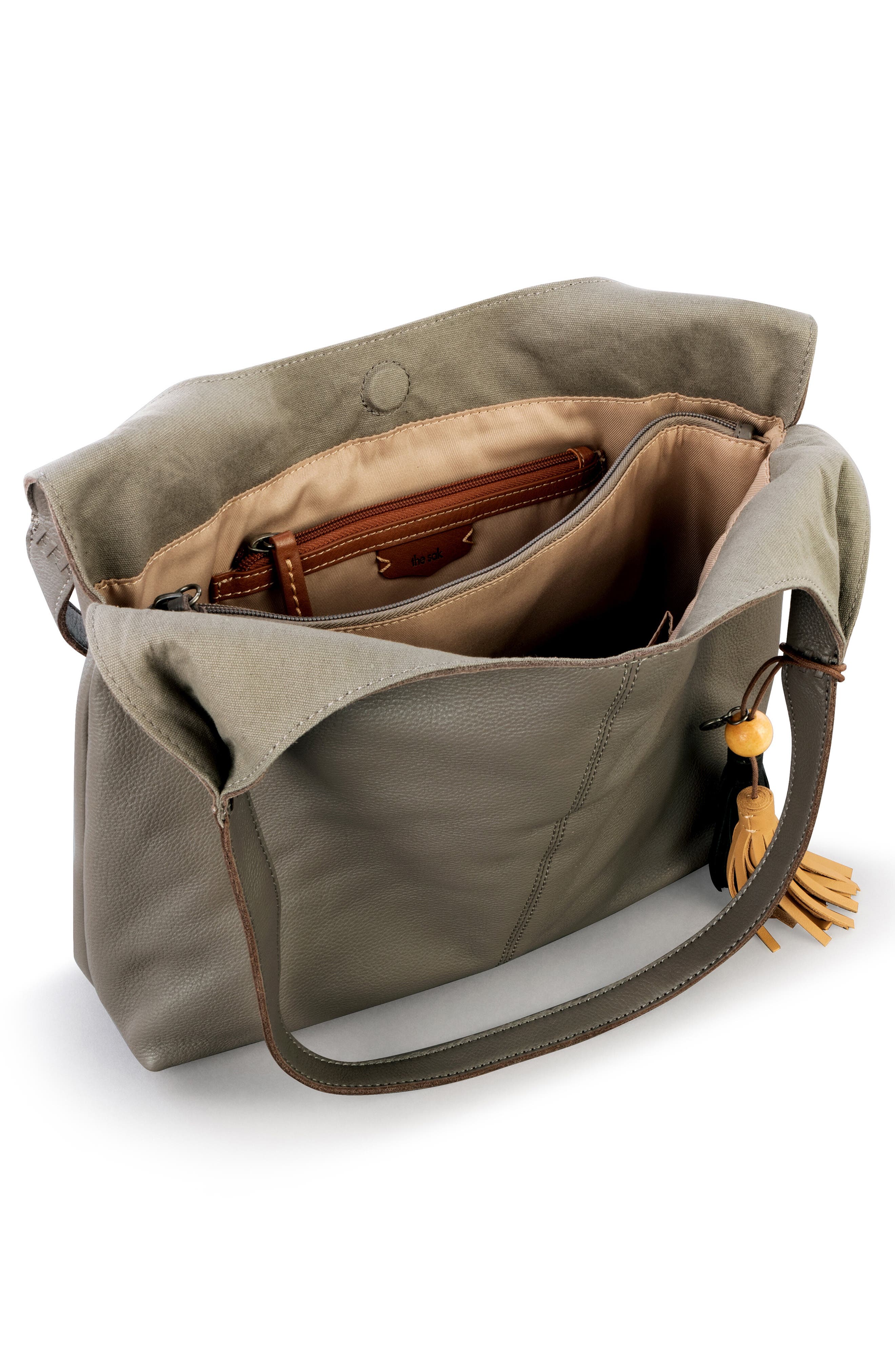 The Sak Leather Hobo Bag, Alternate, color, 