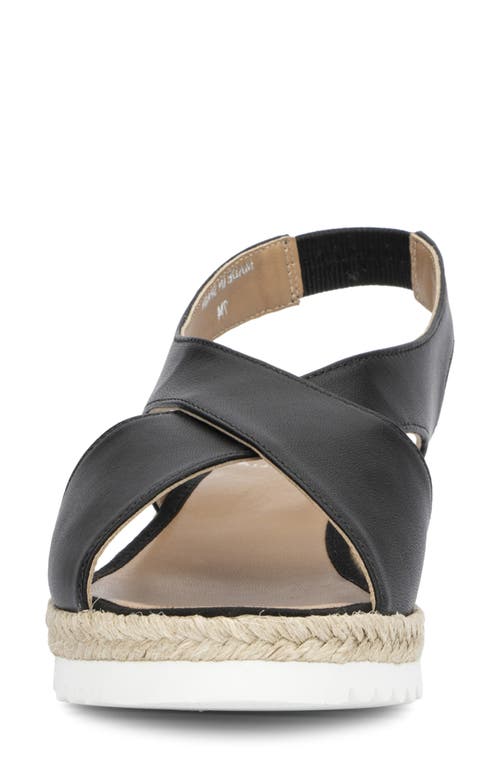 Aquatalia Adelina Napa Crisscross Slingback Espadrilles In Black