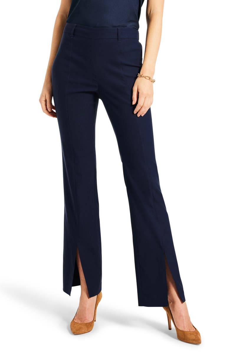 NIC+ZOE Polished Wonderstretch Boot Cut Pants, Main, color, Dark Indigo