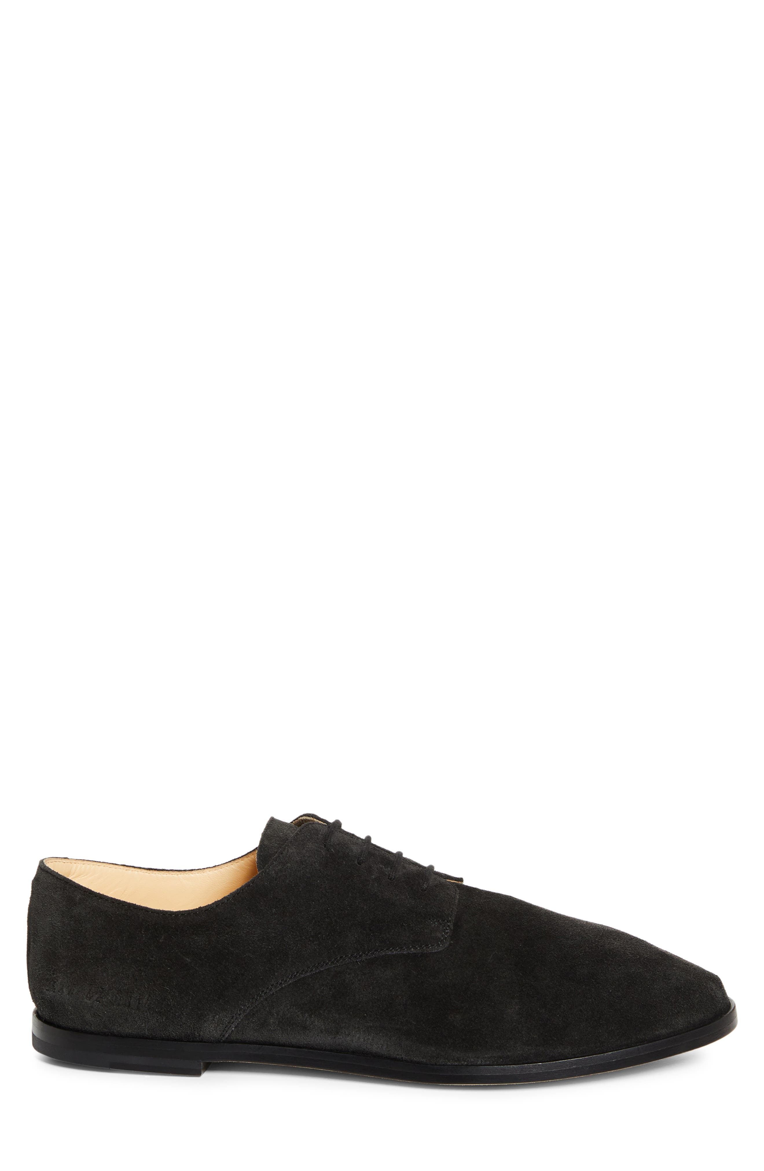 Common Projects Soft Plain Toe Derby, Alternate, color, Off Black