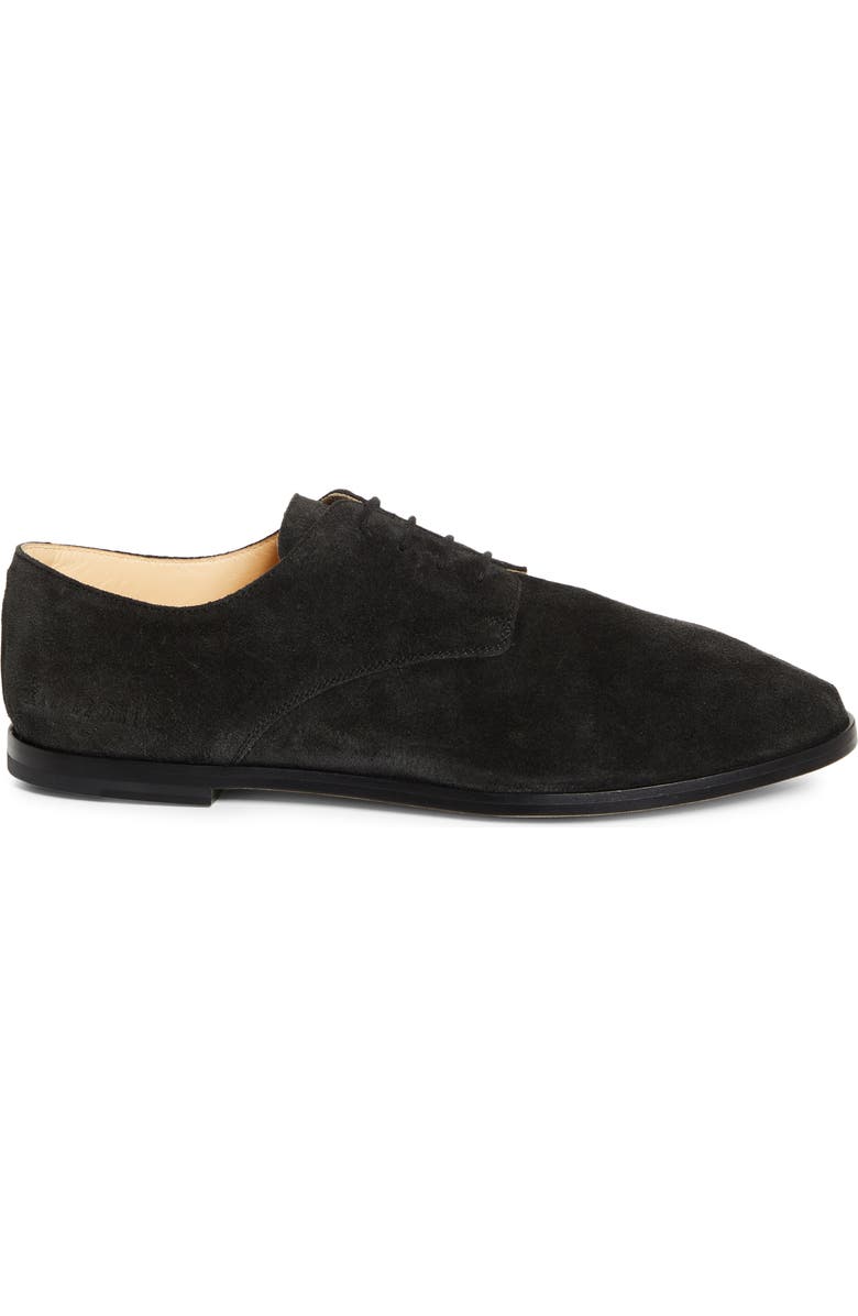 Common Projects Soft Plain Toe Derby, Alternate, color, Off Black